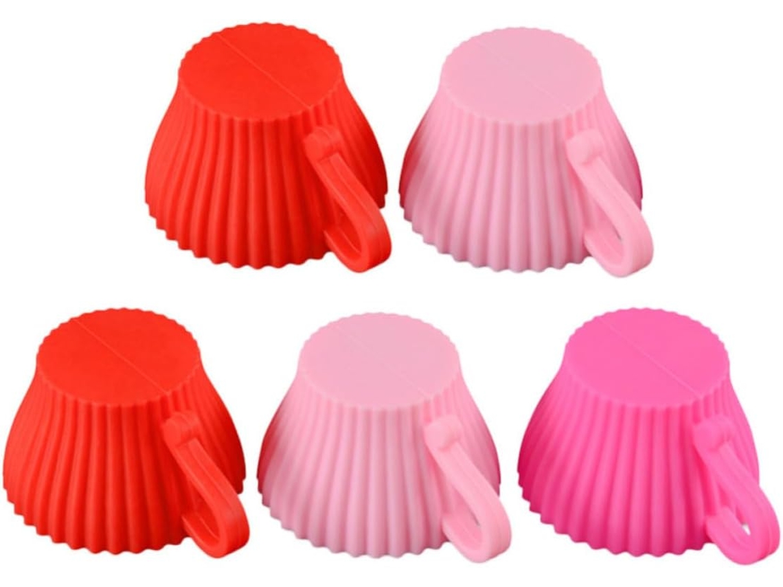 Formas Para Muffins E Cupcakes, Conjunto De 5 Unidades, Em Silicone