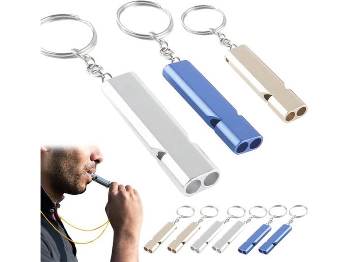 Necessidade - Apito De Emergência Com Grande Decibél - 9 Unidades - Exterior - Apito De Segurança - Robusto - Liga De Alumínio - Ideal Para Situações