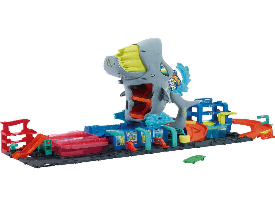 Conjunto De Carro Revelador De Cor Hot Wheels City-shark Car Wash Htn82