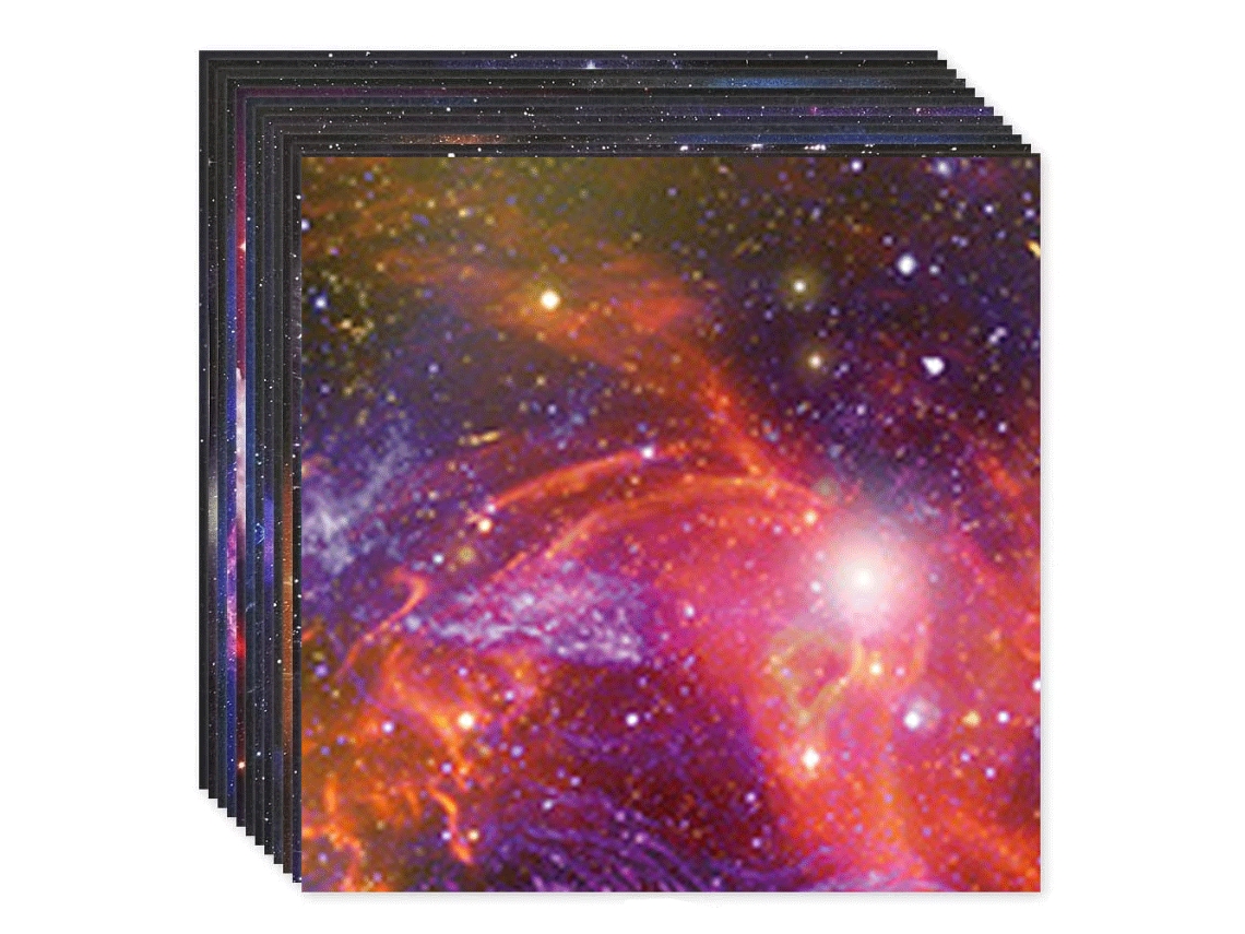 Bloco de Papel para Scrapbook Céu Estrelado 15X15 Cm Diversos Padrões 150 Peças NEVEANCE
