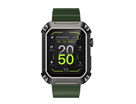 Smartwatch ROGBID Tank S2 Dial Verde 46Mm Pulseira de Borracha Smartwatch