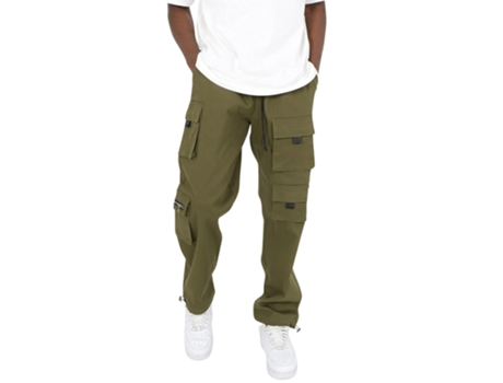 Calças de Homme SIXTH JUNE Cargo Bolsos Pormenorizados Castanho (S)
