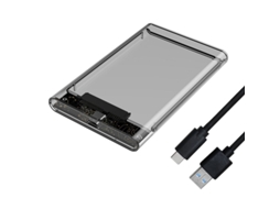 Caixa SSD 2,5 Polegadas SATA USB 3.1 Preto Transparente YANYXR