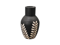 ORIGEN Home Decor Vaso Preto - 24x15x15cm