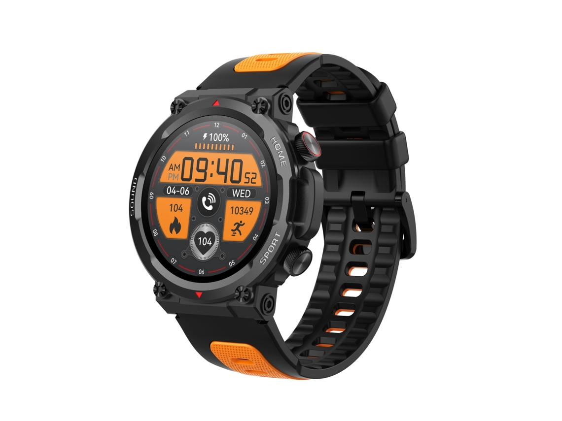 Smartwatch S56T Frequência cardíaca/oxigénio no sangue/monitoramento do sono Chamada Bluetooth à prova d'água ao ar livre (preto)