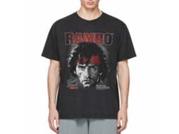 Rockinstone Rambo First Blood Part 2 Portrait Smoke T-shirt Size:xxl