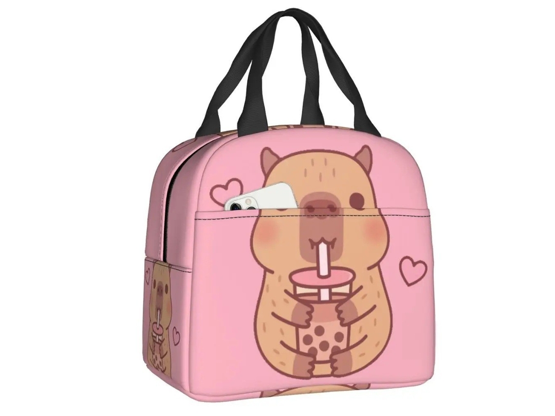 Saco Térmico Para Almoço Para Capivara Grande E Fofa (7) Elysve