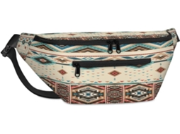 Bolsa de ombro unissex Tropicallife com estampa étnica tribal, 38 x 25 x 9 x 19 cm, impermeável.