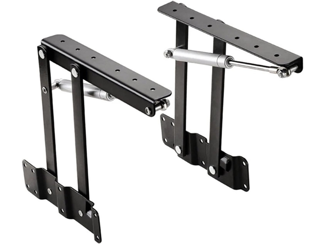 Dobradiças De Fechamento Suave Para Móveis, Conjunto De 2 Peças, Dobradiças Pretas Para Mesa, Tampo De Mesa Elevável