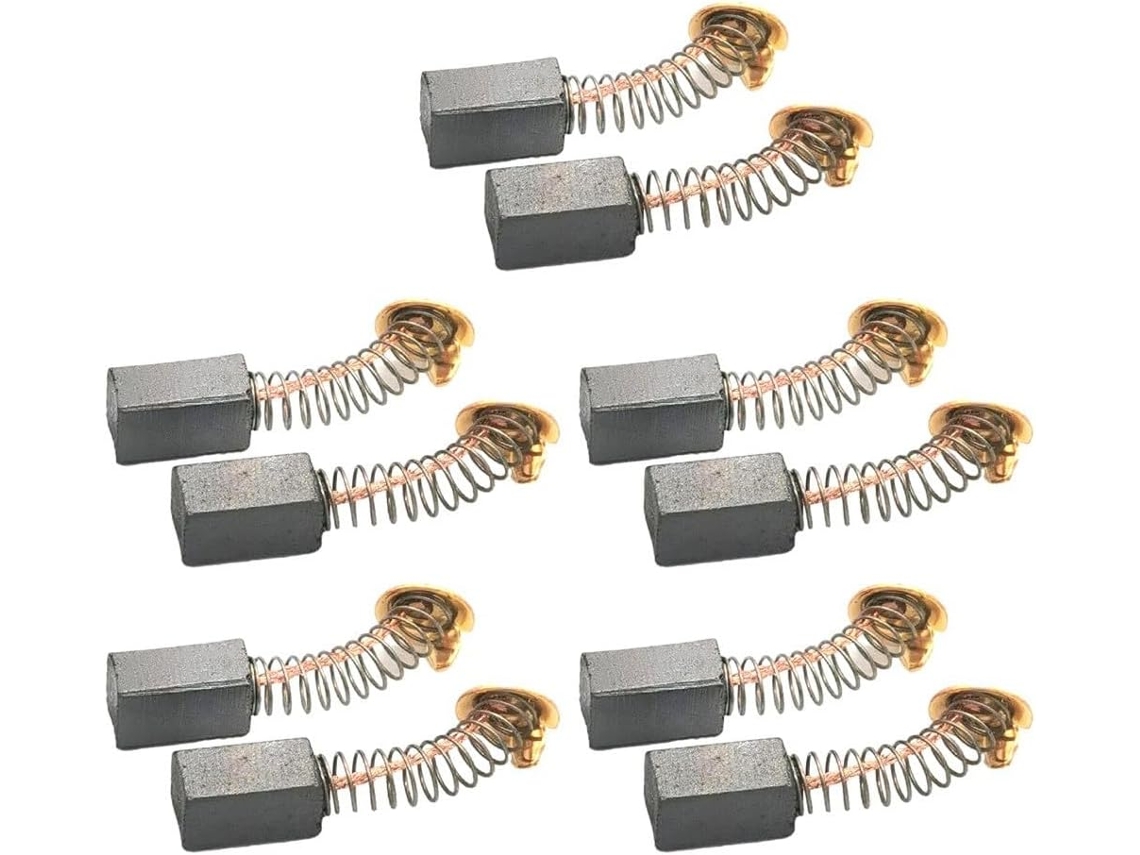 Conjunto De 10 Escovas Elétricas Reposição Para Ferramentas, Tamanho 6, 5x 7, 5x 13, 5mm, Perfeitas Para Furadeiras E
