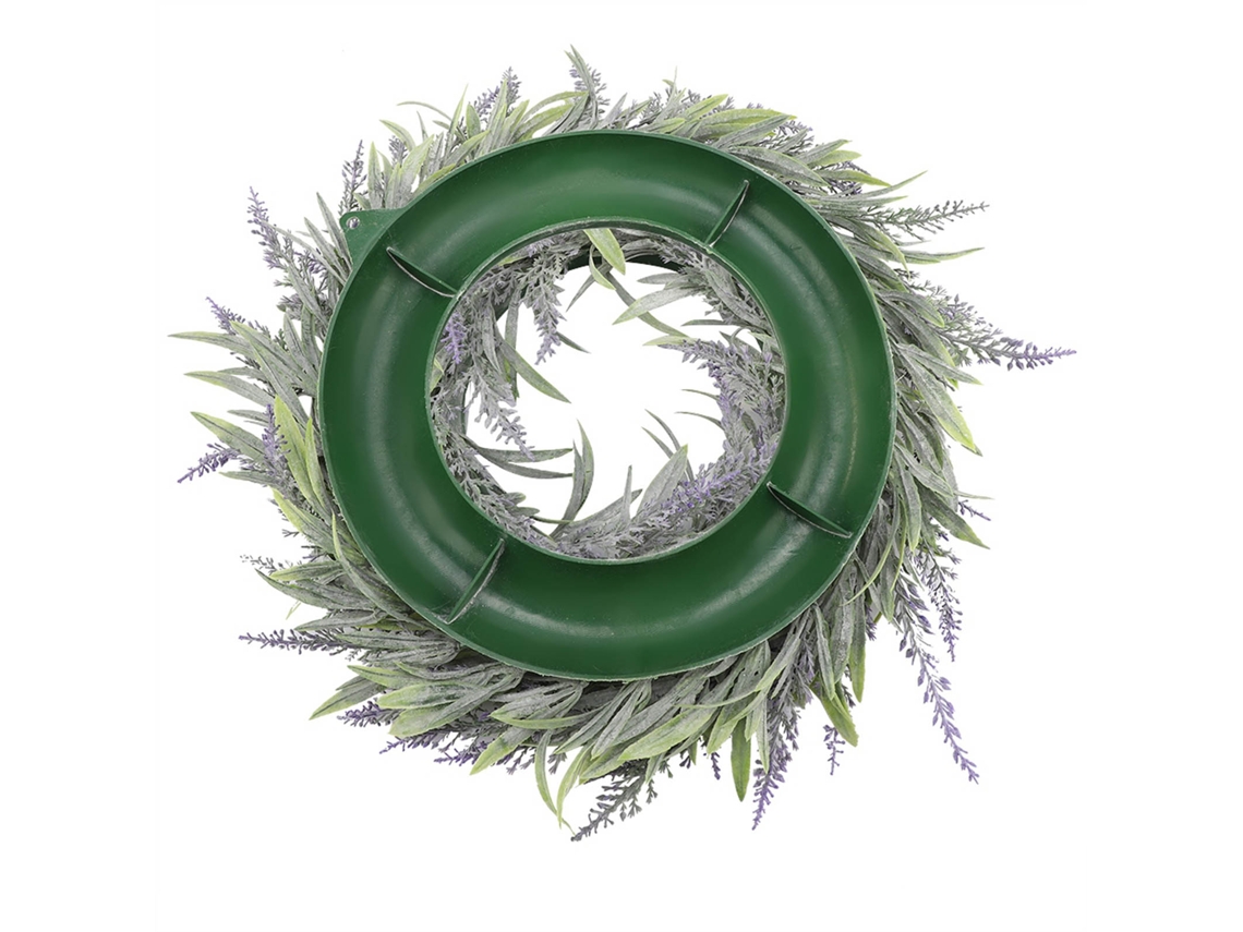 Wreath De Folhas Verdes Para Decoração De Casa E Festividades