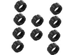 Porcas De Fixação Compactas De Plástico Preto De 17 Mm Para Acessórios