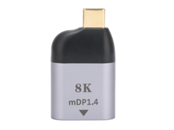 Adaptador Portátil Type-c Macho Para Minidp 4k A 60hz Para Dispositivos De Saída De Vídeo Windows Android Os X
