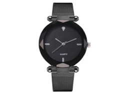 Relógio de quartzo unissex com pulseira de malha ultrafina para homens e mulheres (v422-e)