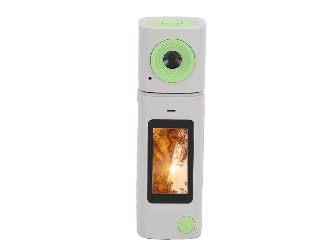 Mini Câmara Digital De Chaveiro 2k Com Lente Rotativa 230 Graus E Ecrã De 0,96 Polegadas