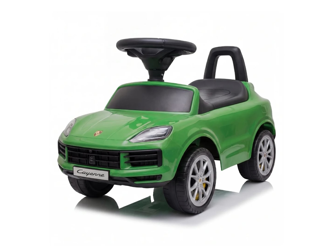 Porsche Cayenne Carrito Montable 1 A 3 Anos –  Carro Bebé Com Encosto Robusto, Sistema Anti-inclinação E Caixa De Armazenamento – Verde