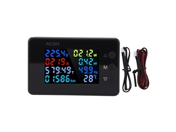 Yuru medidor Digital de Tensão e Corrente Ca 50 300v 0 20a Monitor de Uso Elétrico Kws ac301l