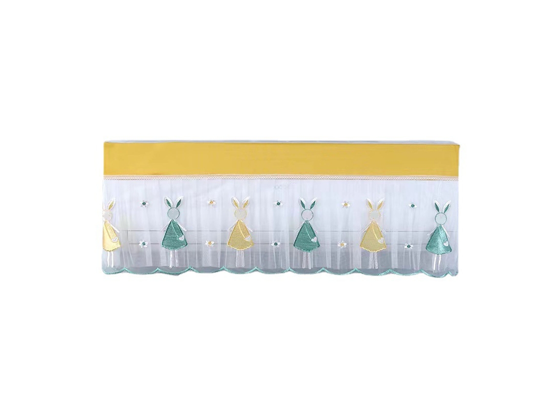 Capa de Poeira para Ar Condicionado Parede Interior Renda Decorativa 1 a 1.5p 86cm | S/MARCA
