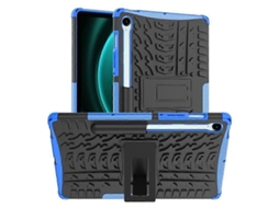 Capa Para Tablet Samsung Galaxy Tab S9 Fe Com Suporte Integrado, Em Tpu + Pc, Com Textura De Pneu.