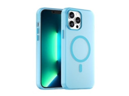 Capa Híbrida Translúcida Para Iphone 13 Pro Max - Tpu E Pc Com Magsafe | Fosca - Azul