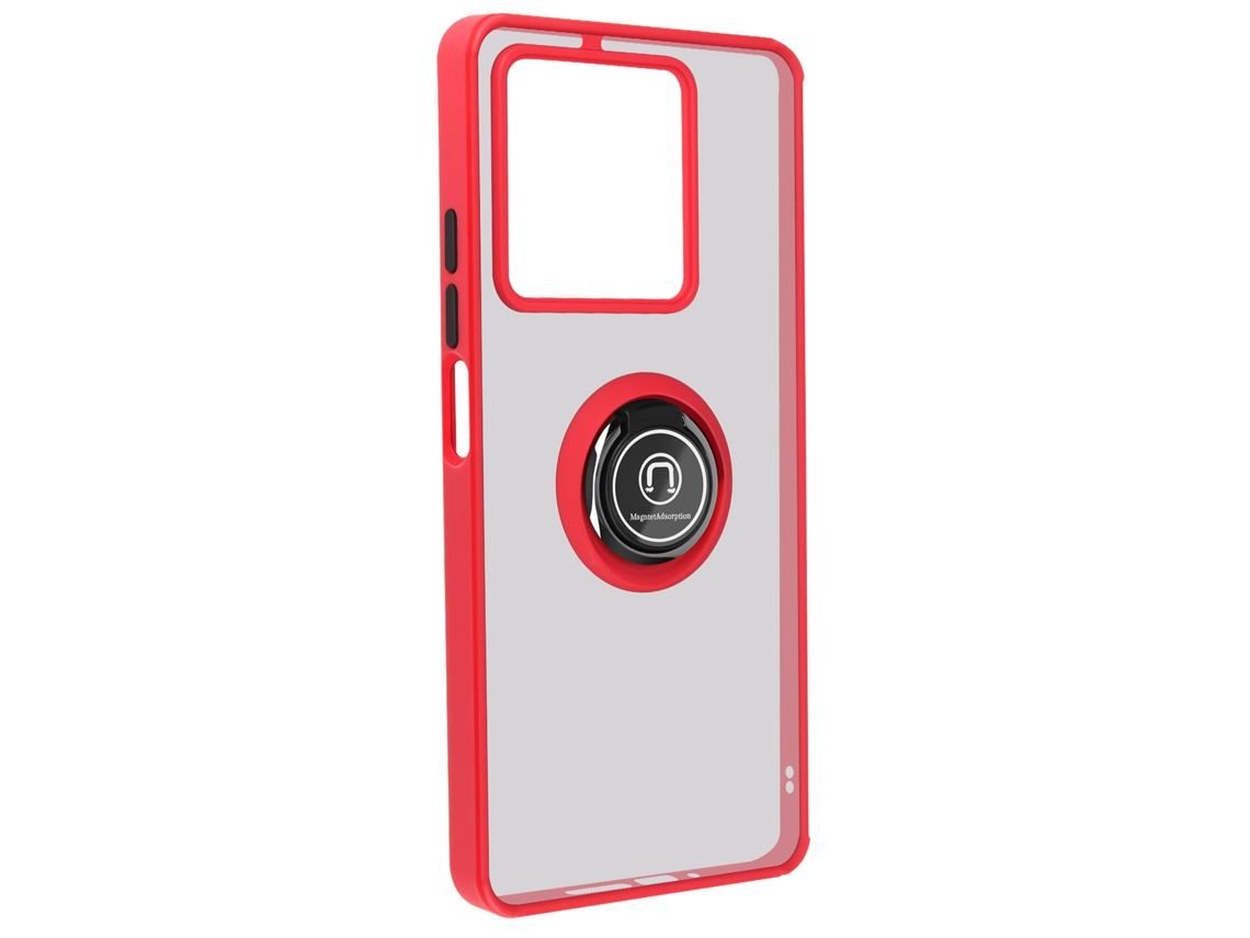 Capa Note Anel para Xiaomi Poco X6 AVIZAR Vermelho