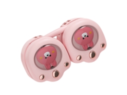Ventilador de Cuello Portátil Sin Aspas com Design de GARRA de Gato Bonito 3 Velocidades Vermelho