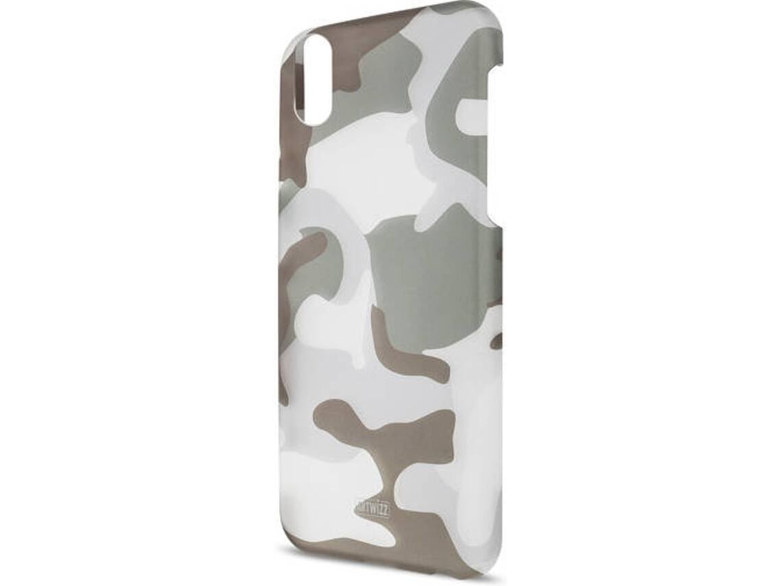 Capa iPhone X, XS ARTWIZZ Camouflage Cinza