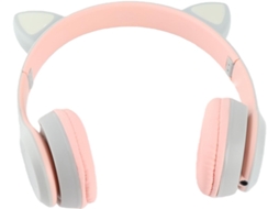 Fones De Ouvido Bluetooth Com Orelhas Gato, Retráteis, Com Cancelamento De Ruído, Sem Fio, Com Luzes Led, Compatíveis
