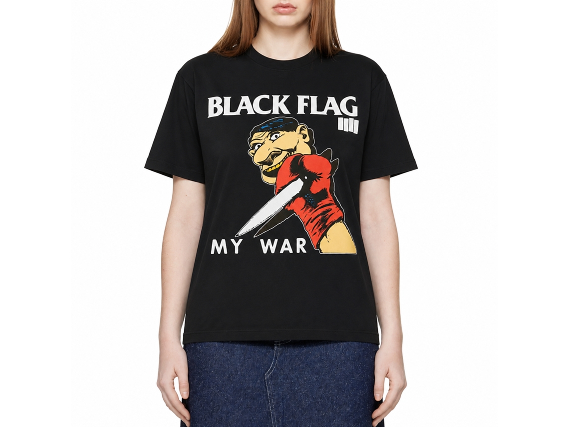 Black Flag My War T-shirt Black Unisex Adults Size:xl