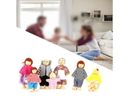 Primerox bonecos de Teatro Marionetes Infantil Brinquedo Educativo Presente Família 7 Peças