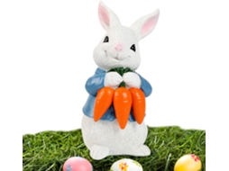 Estátua de Jardim Linda Decoração de Páscoa Feita de Resina, para Uso Externo, para Feriados, Festas, Gramado, Pátio, CHABERLU