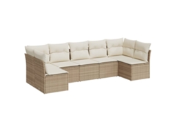 Garden Sofa Set, Garden Sofa Sets Vidaxl Bege Rattan / Vime (n/a)