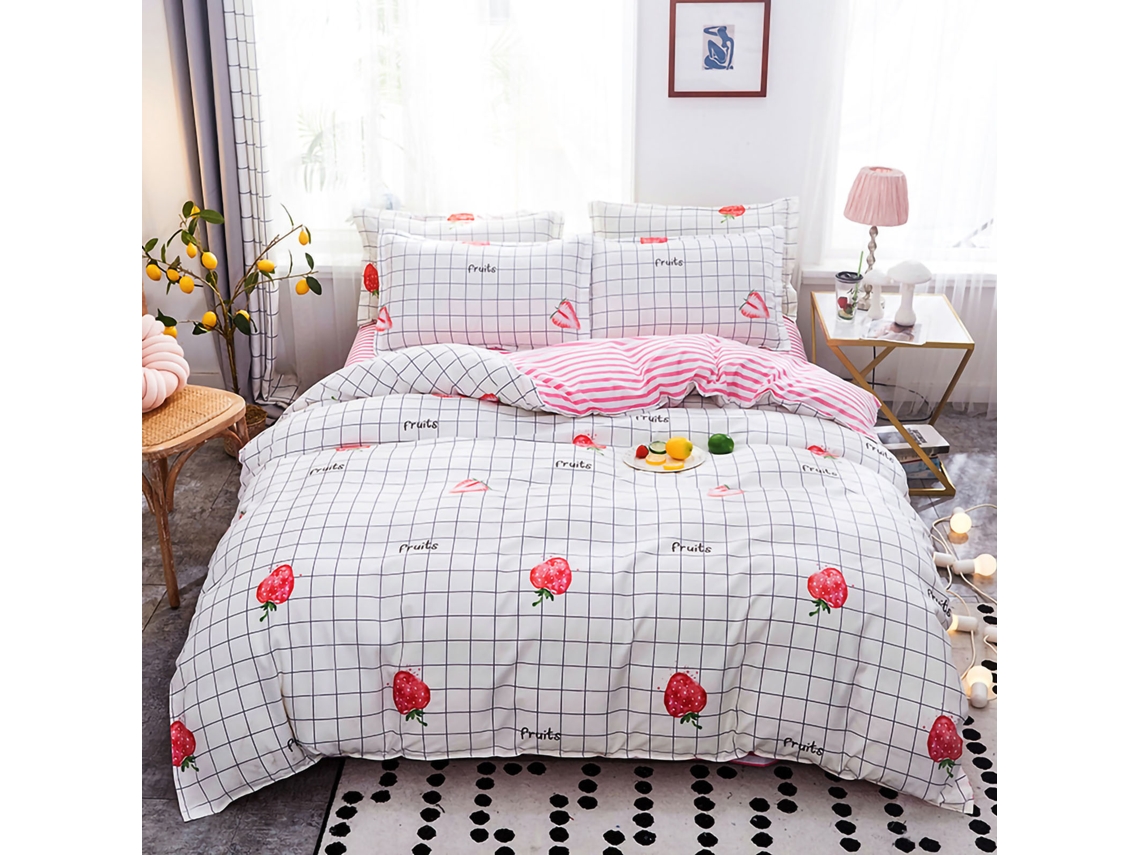 Funda De Edredón Suave Cepillada Poliéster Transpirable Con Cremallera, 150x200cm, Para Dormitorio