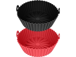 Bandeja de Silicone para Air Fryer, Ø20 Cm, Alternativa de Papel para Assar ZYBLSSBB