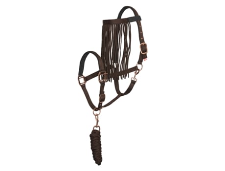 Conjunto de Cabresto de Nylon e Corda de Chumbo para Cavalo com Fita para Moscas IMPERIAL RIDING 1