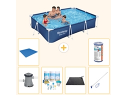 Bestway Piscina Bestway Steel Pro Retangular - 300x201x66 Cm - 7-peças S22085
