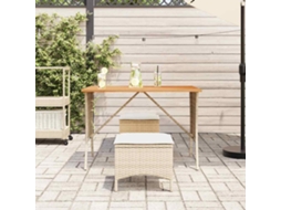 Garden Table, Garden Tables Vidaxl Bege Rattan / Vime (n/a)