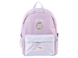 Mochila Com Bolso Frontal Grande E Laterais Estampadas Mantenha A Calma