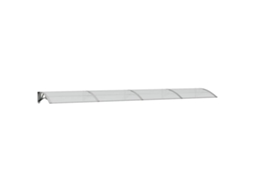 Toldo para Porta 400x75 Cm Policarbonato Cinzento/transparente MAISON EXCLUSIVE
