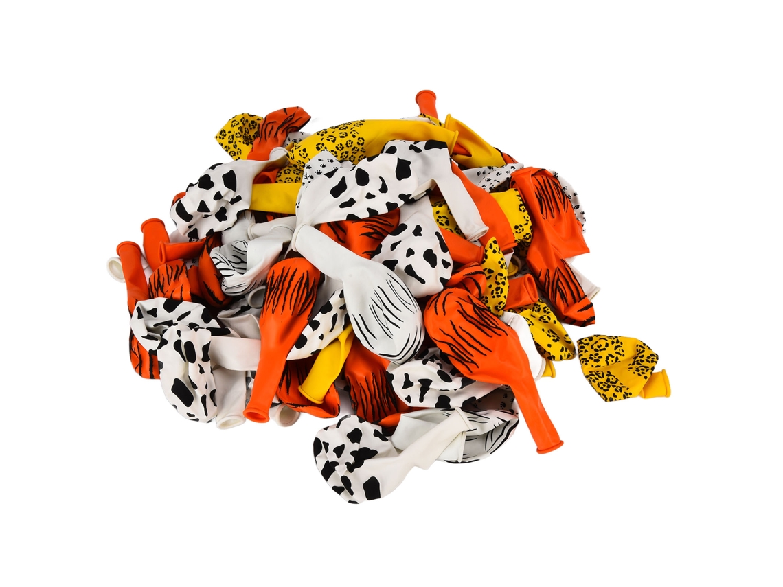 Kit De 100 Balões De Látex Coloridos Com Estampas Da Laxiscreed Para Casamentos E Festas