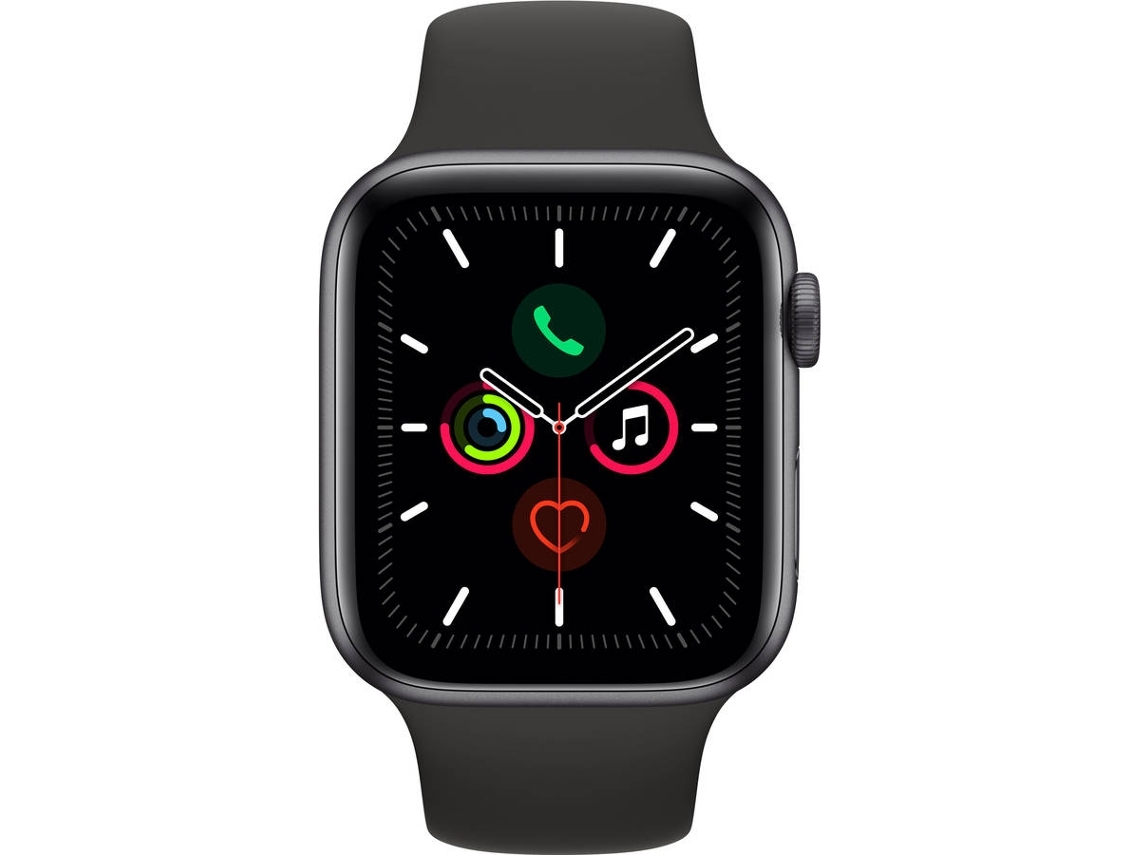 APPLE Watch Series 5 44 mm Alumínio Cinzento sideral, Preto (Outlet Caixa Aberta)