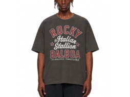 Rockinstone Rocky Movie The Italian Stallion Solid Smoke Adult T-shirt Size:xxxl