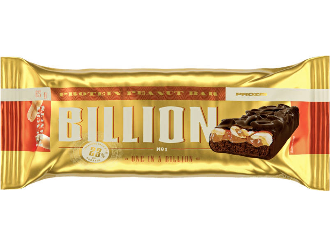 Barra Proteica de Amendoim Billion (65 gr) PROZIS