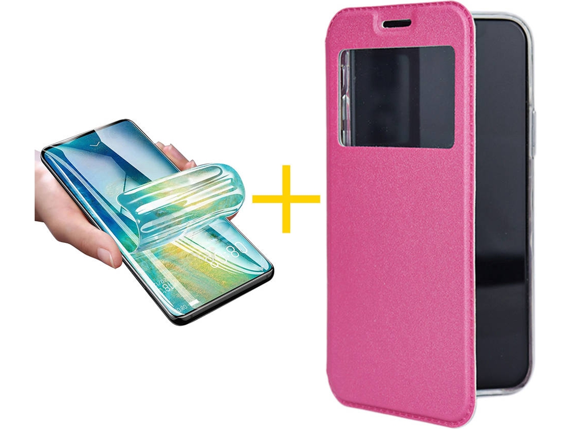 Capa + Película para iPhone 11 ACCETEL Rosa