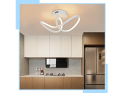 Led Luz De Teto Moderna Preta Sala De Estar 12w Interior 3000k Led Nettlife