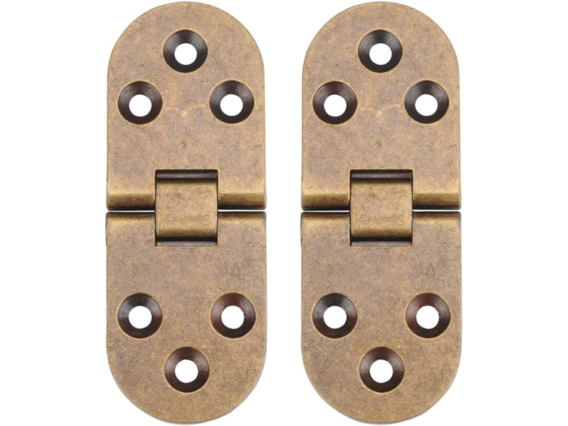 2 Dobradiças Invisíveis Em Liga De Zinco Durável E Resistente À Ferrugem Para