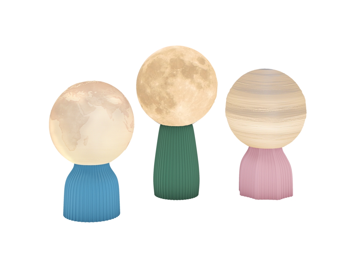 Conjunto de 3 Candeeiros de Mesa 10 Níveis de Brilho Ajustáveis, Ligação Usb, Brancos. ZENCORE SERVICES