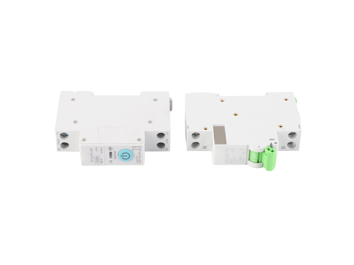 Disjuntor Inteligente Wifi 1p+n 10a Ac230v com Controle Remoto e Programação Temporal Kit | S/MARCA