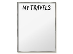 Magnetic Board For Wall My Travels For The Bedroom Espelharte (60x80 Cm)