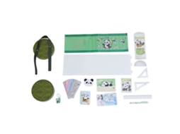 Conjunto de Papelaria Tema Panda LAXISCREED